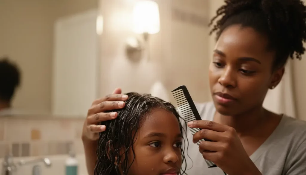 Dermatologist examining coily hair to answer can black people get lice yes or no